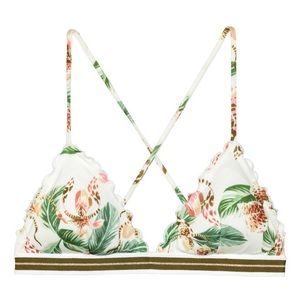 H&M Patterned Triangle Bikini Top